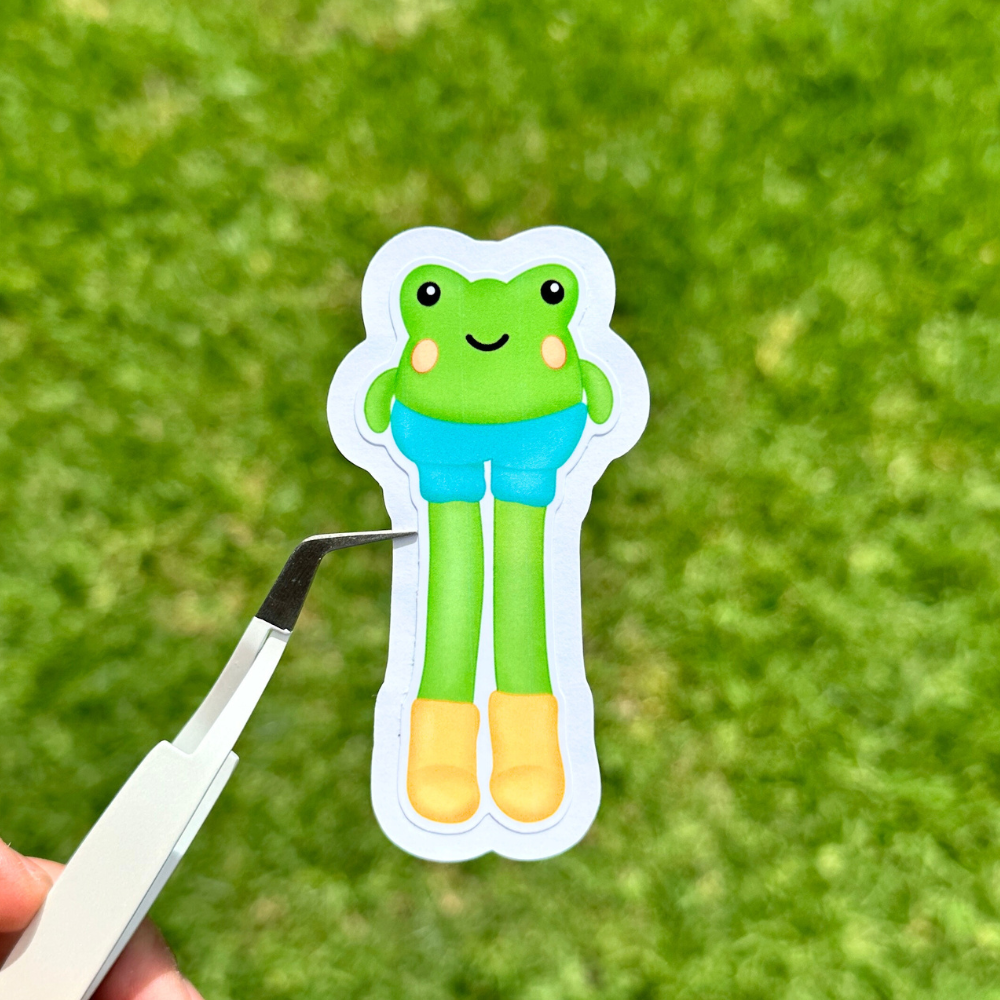LILY THE LEGGY FROG - BIG STICKER
