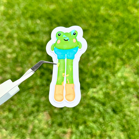 LILY THE LEGGY FROG - BIG STICKER