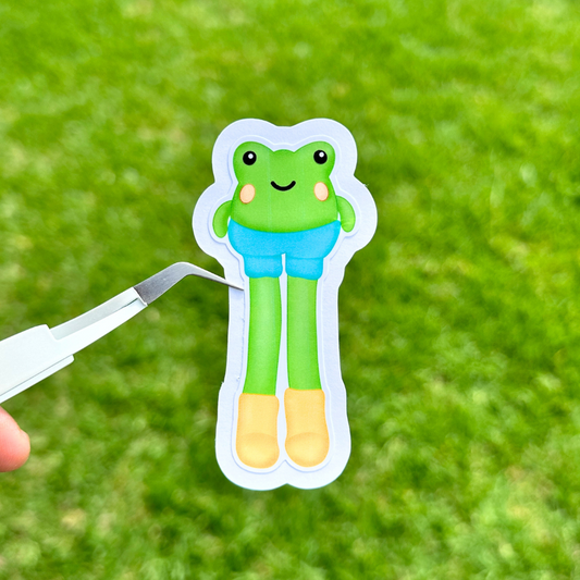 LILY THE LEGGY FROG - STICKER